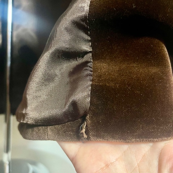 Chocolate Brown Velvet Blazer - Picture 8 of 8
